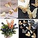 beihuazi® 3D Schmetterlinge Deko wand Wandsticker Aufkleber Wandtattoo für Wohnzimmer, Kinderzimmer, Türen, Fenster, Badezimmer, Kühlschrank(36 Stück,gold)