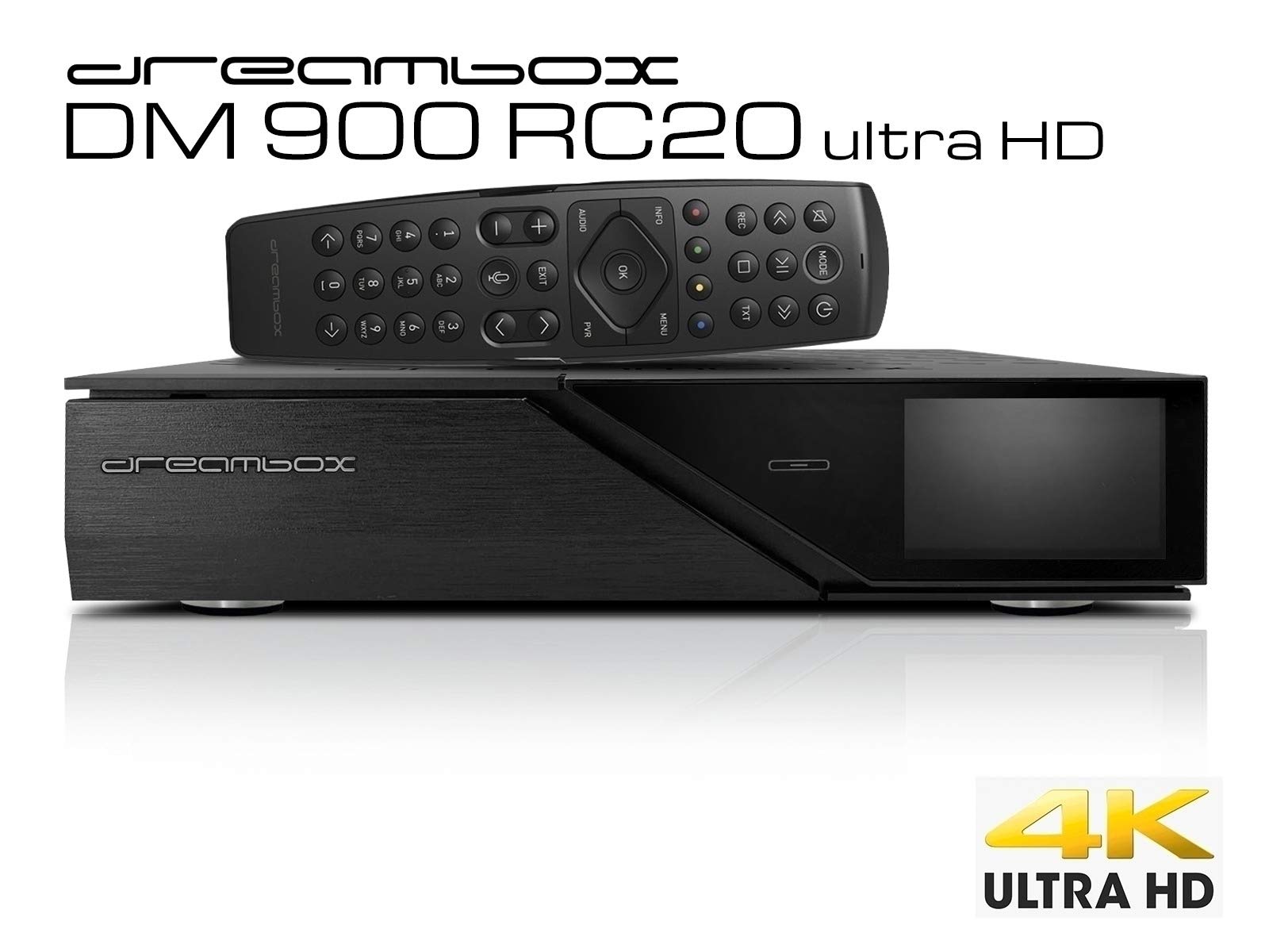Dreambox DM900 RC20 UHD 4K 1x DVB-C FBC Tuner 2TB HDD E2 Linux PVR Receiver