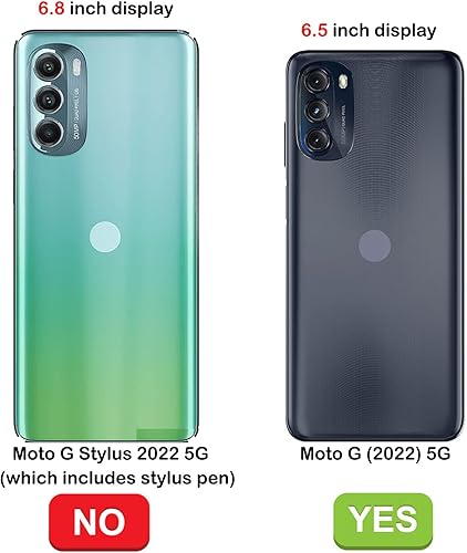 Miniatura 6 de Tekcoo Funda tipo cartera para Motorola Moto G 5G 2022  Moto G (2022)  XT2213, de piel sintética de lujo, ranuras para tarjetas de crédito, funda