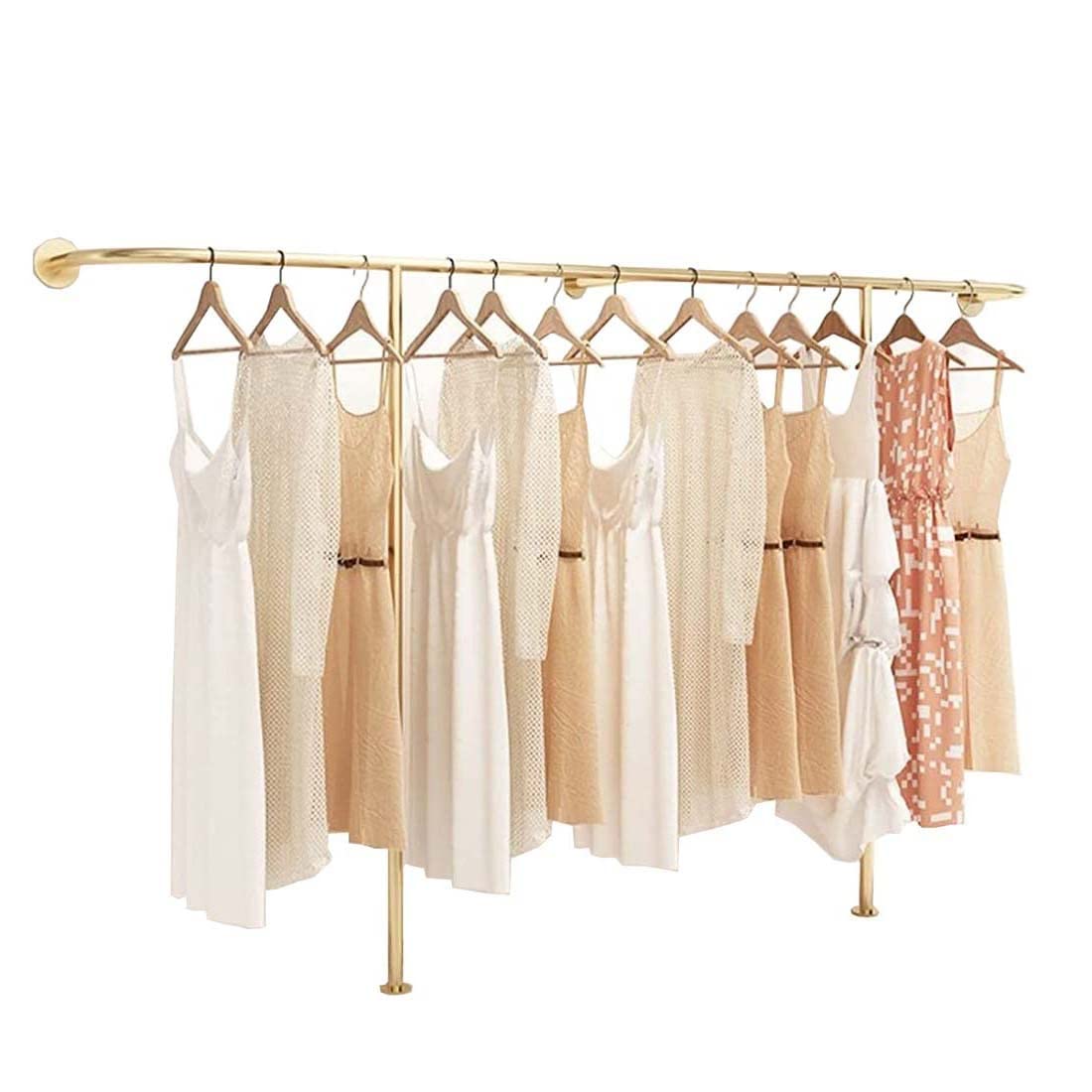 GTHTUHFD Wall Mounted Coat Rack With Customizable Hangers For Clothing Store Display,B-350cm