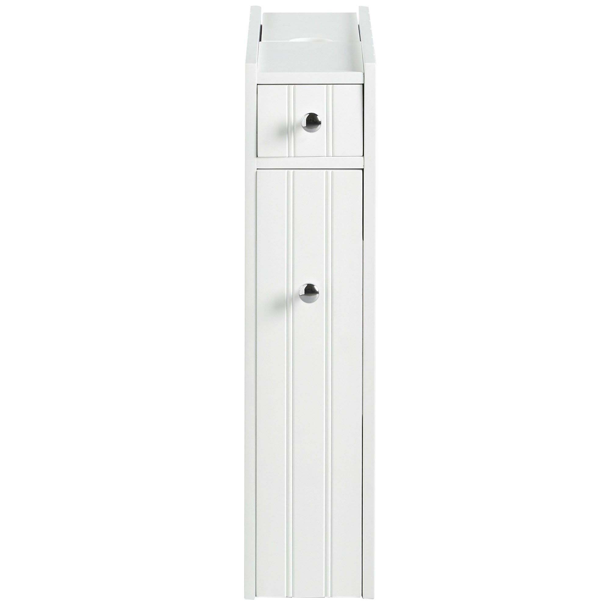 Buy VonHaus Bathroom Storage Unit White Slim Bathroom