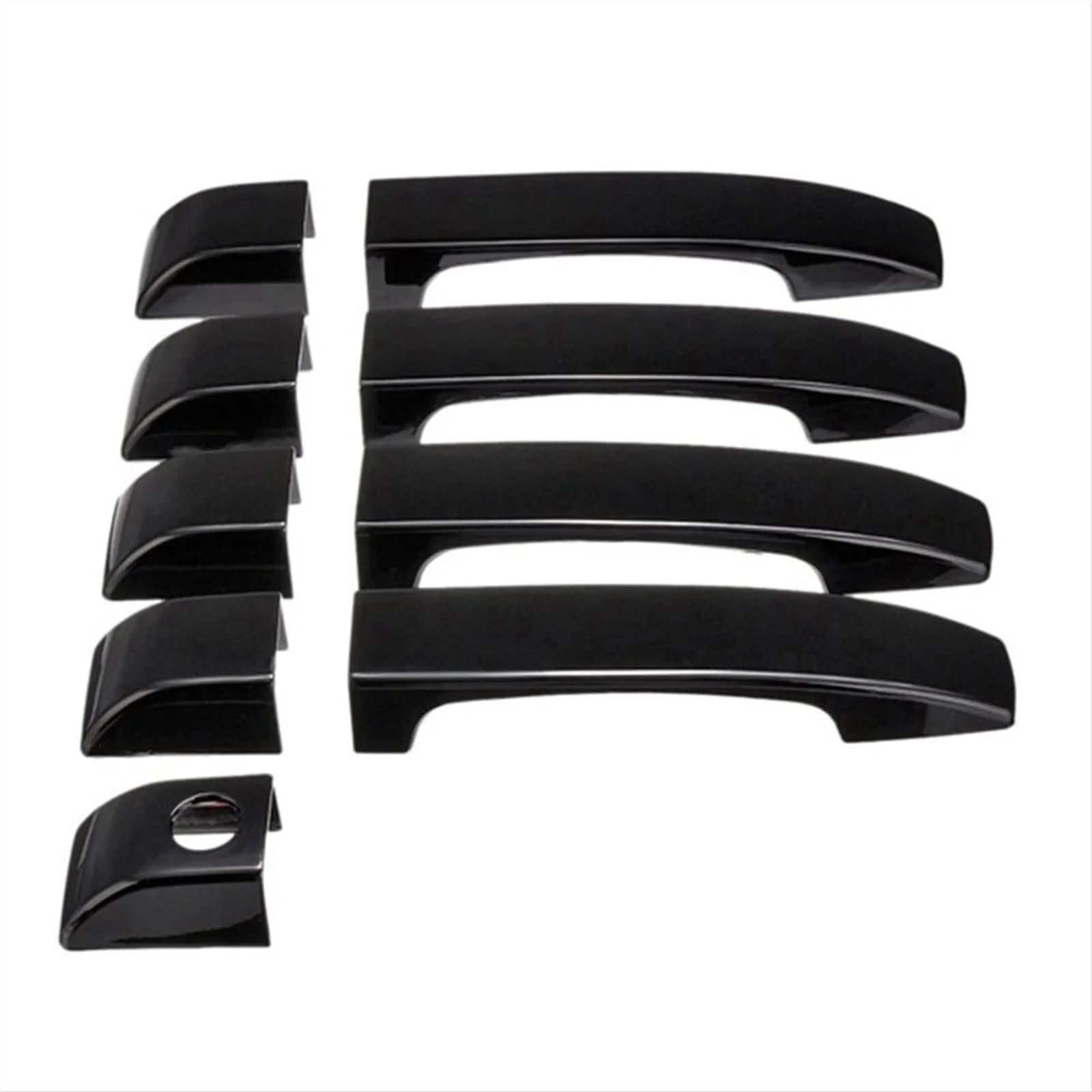 CFAYRLMS Door Pull Cover Compatible with Rover for Range for L322 2002 2003 2004 2005-2012 Bright Black Car Door Handle Covers Exterior Handles Trim