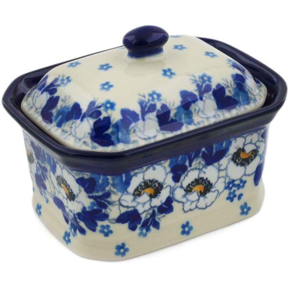 Authentic Polish Pottery Mini Cake Box 4