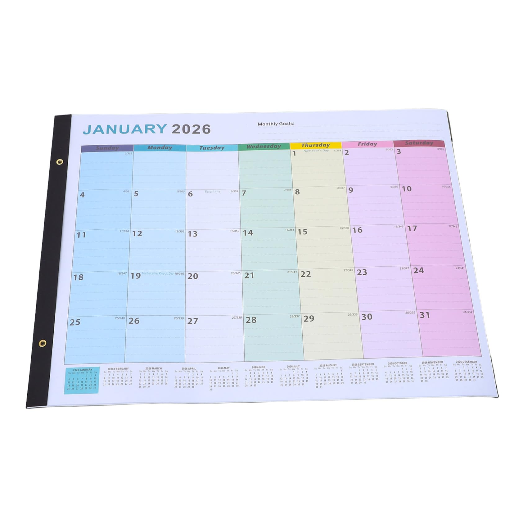 Veemoon Calendario da Parete Mensile Planner da Appendere Layout Verticale Grande Organizzatore per Casa e Ufficio