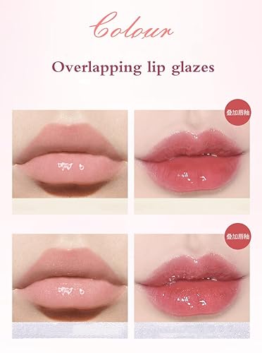 Miniatura 3 de WALULAN Brillo de labios brillante y transparente de cristal de hielo de frutas hidratante aceite de brillo labial húmedo de larga duración