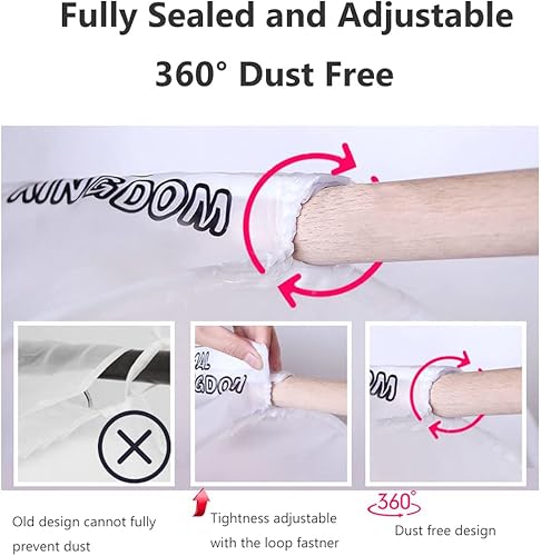 Miniatura 3 de Bolsas de ropa para colgar ropa totalmente selladas, grandes bolsas de almacenamiento de ropa colgantes a prueba de polvo, funda de ropa, protector