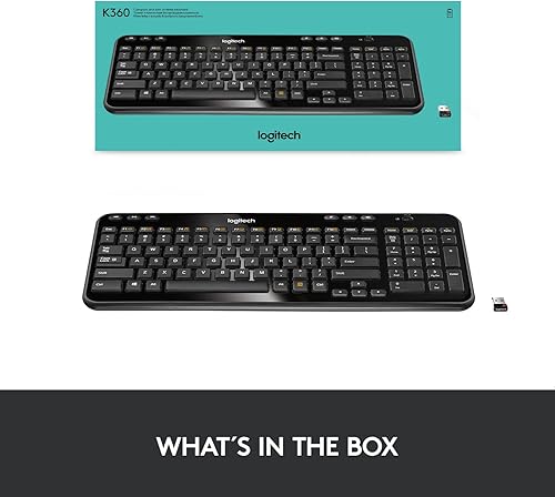 Miniatura 8 de K360 teclado inalámbrico para Windows, negro, Negro Paquete de 10
