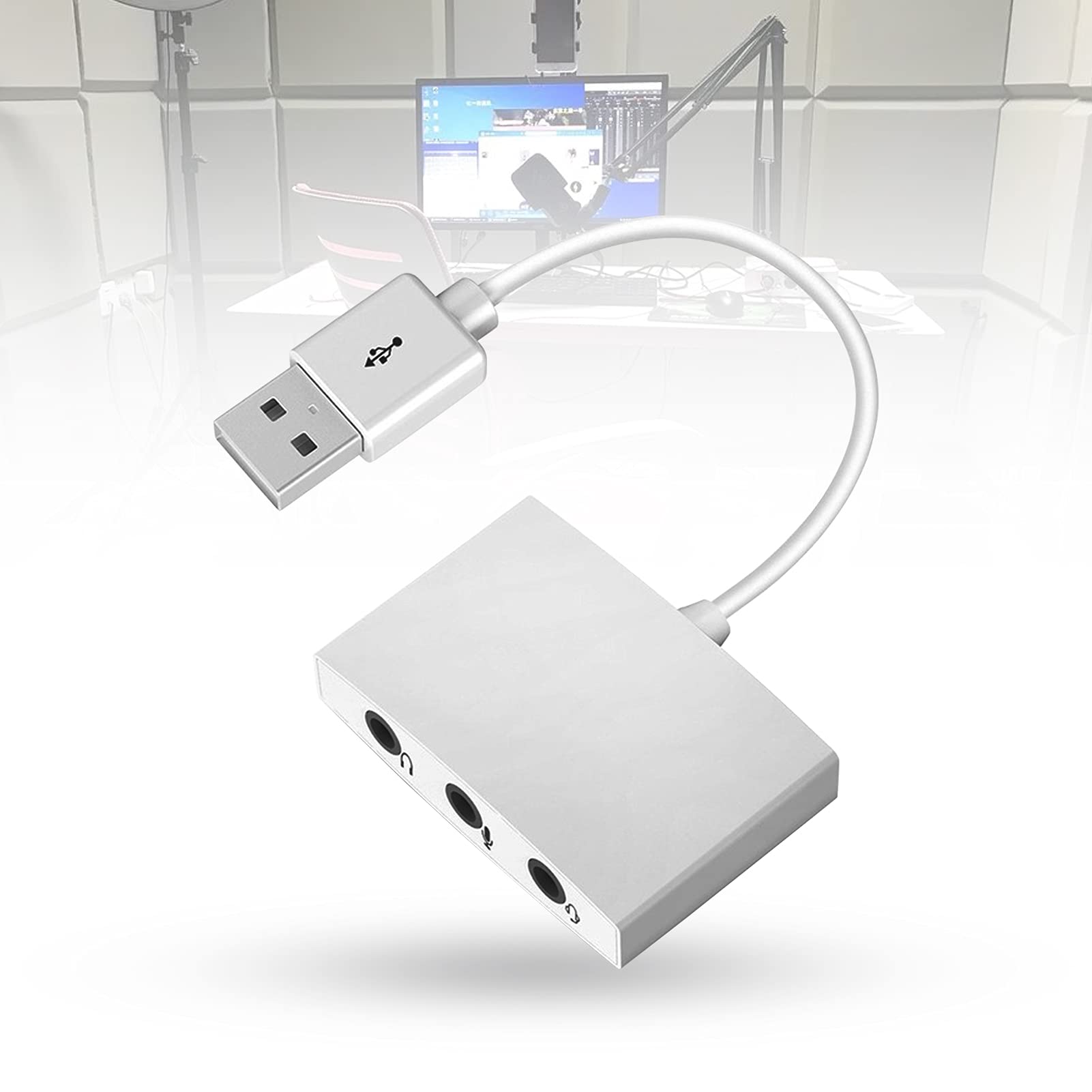 Carte Son Externe, Carte Son USB Pour Ordinateur Portable Avec Audio