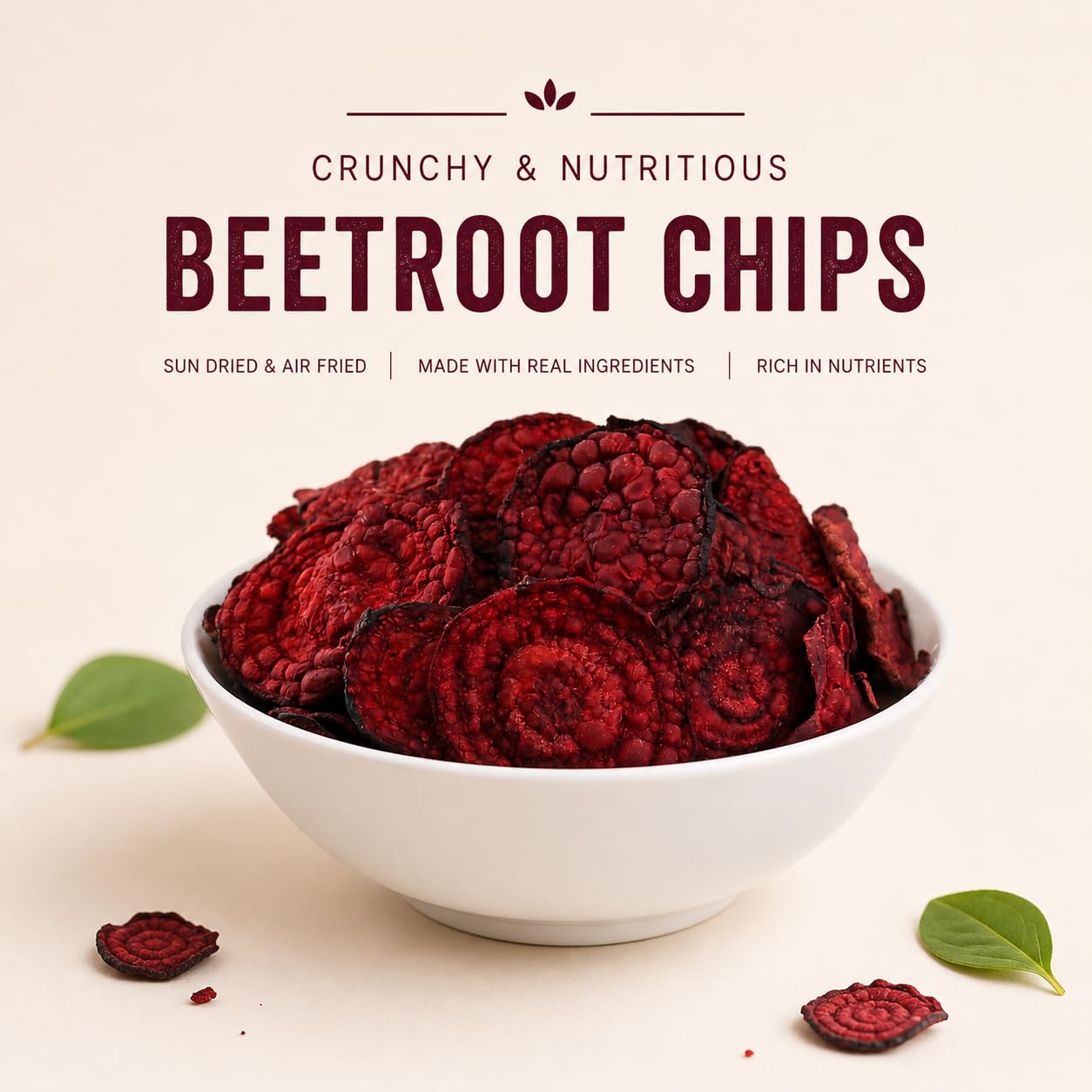 GRABZ Air-Cooked Beetroot Chips | Solar-Dehydrated, Vegan, High Fibre | Oil-Free Crunchy Snack – 20g Each (Pack of 3) 2