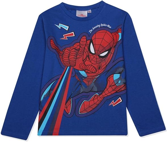 Magliette Spider-Man & Miles Morales - Confezione Da 3, Maniche Lunghe, 100% Cotone, Per Ragazzi - Foto 11