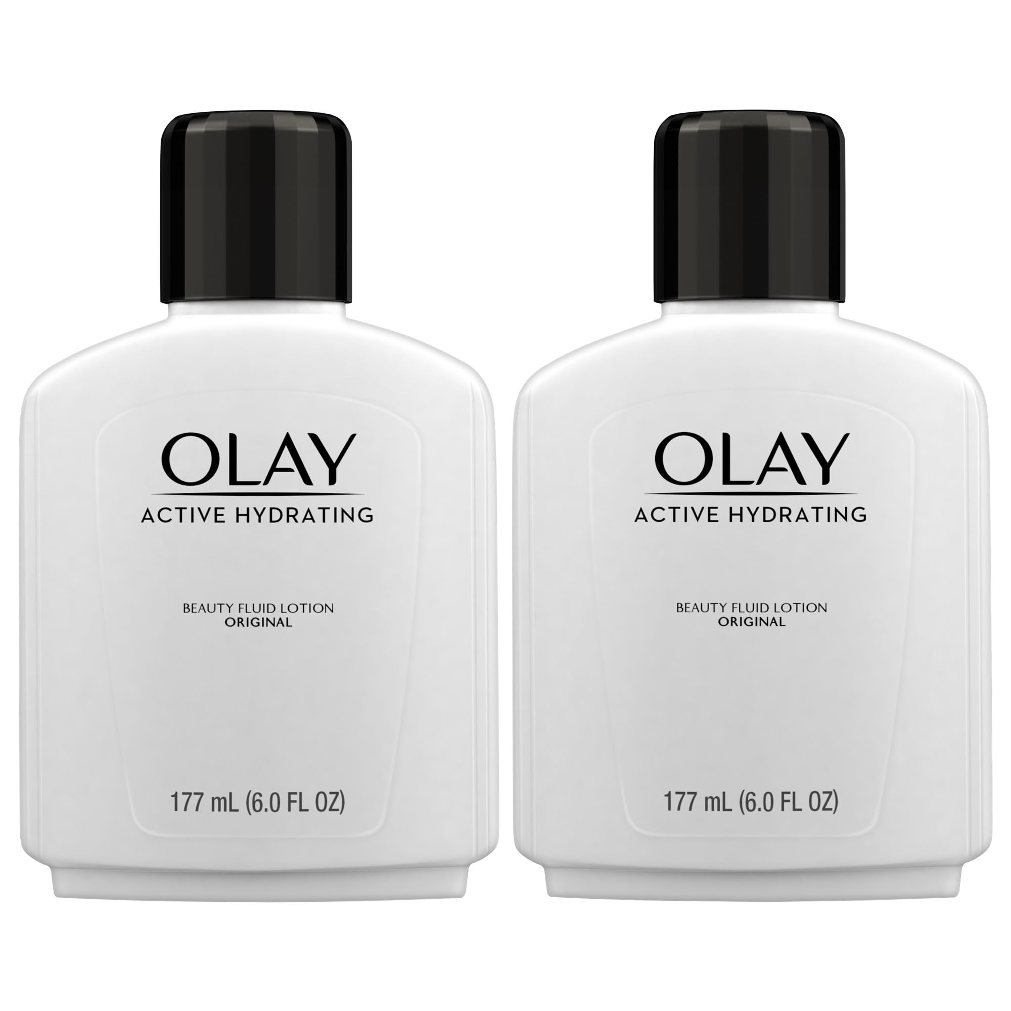 OlayFace Moisturizer, Active Hydrating Beauty Moisturizing Lotion, 6 fl oz (Pack of 2)