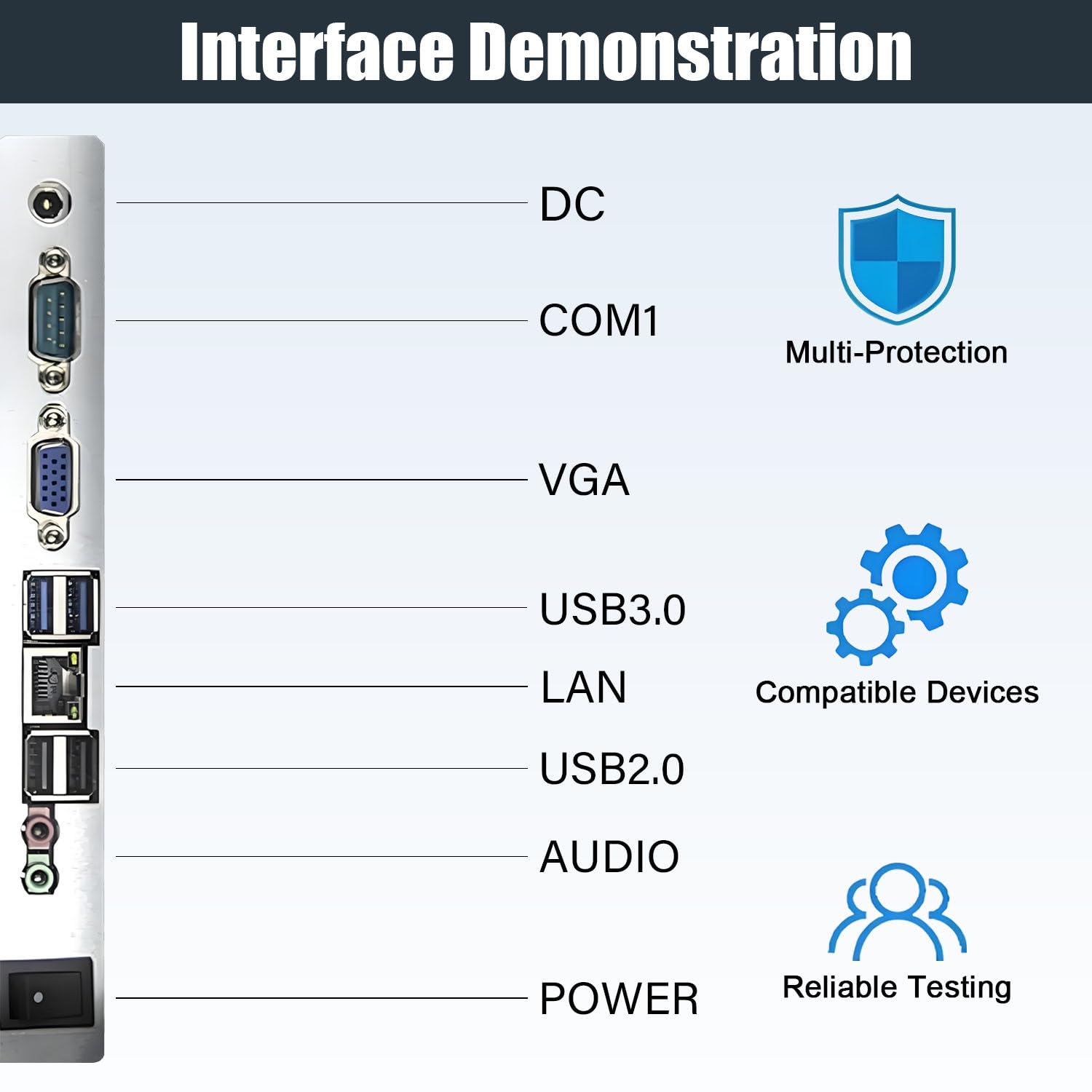 Registratore di Cassa Touch Screen Intelligente all-in-One, Software POS per Piccole Imprese, Monitor Multi-Touch, CPU N2930, 4 GB di RAM, 64 GB di SSD, Windows 10, per Ufficio, Ristorante