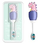 ZMRZ Kids Manual Toothbrush, Ultra-Soft Kids Toothbrush for Sensitive Teeth & Gums, Gentle Toddler & Children\'s Brush with 10000 Bristles Travel-Friendly Design for Ages 2-7 (Purple)