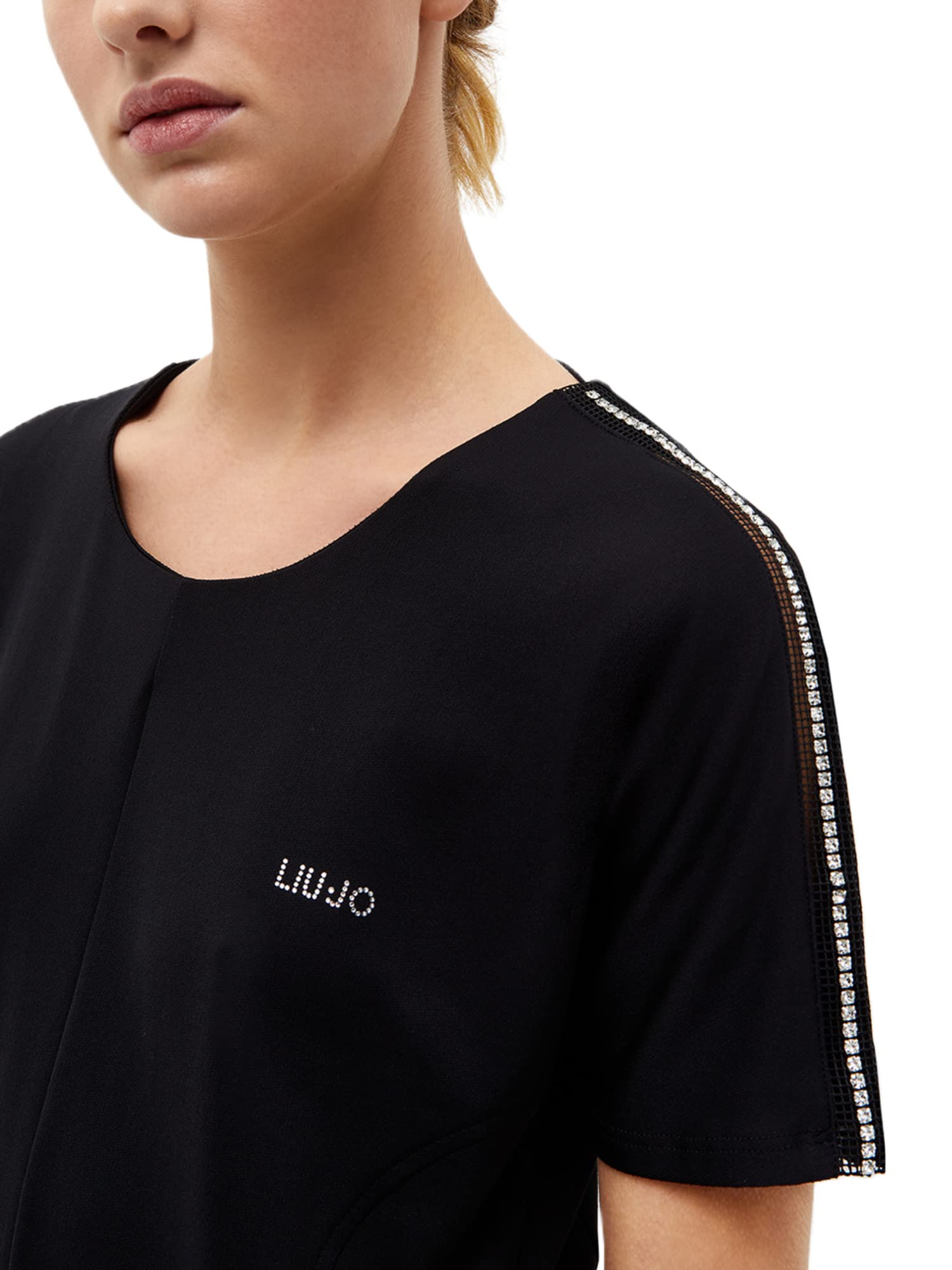 Liu-jo Vestito Donna Nero Ta3031 f0869