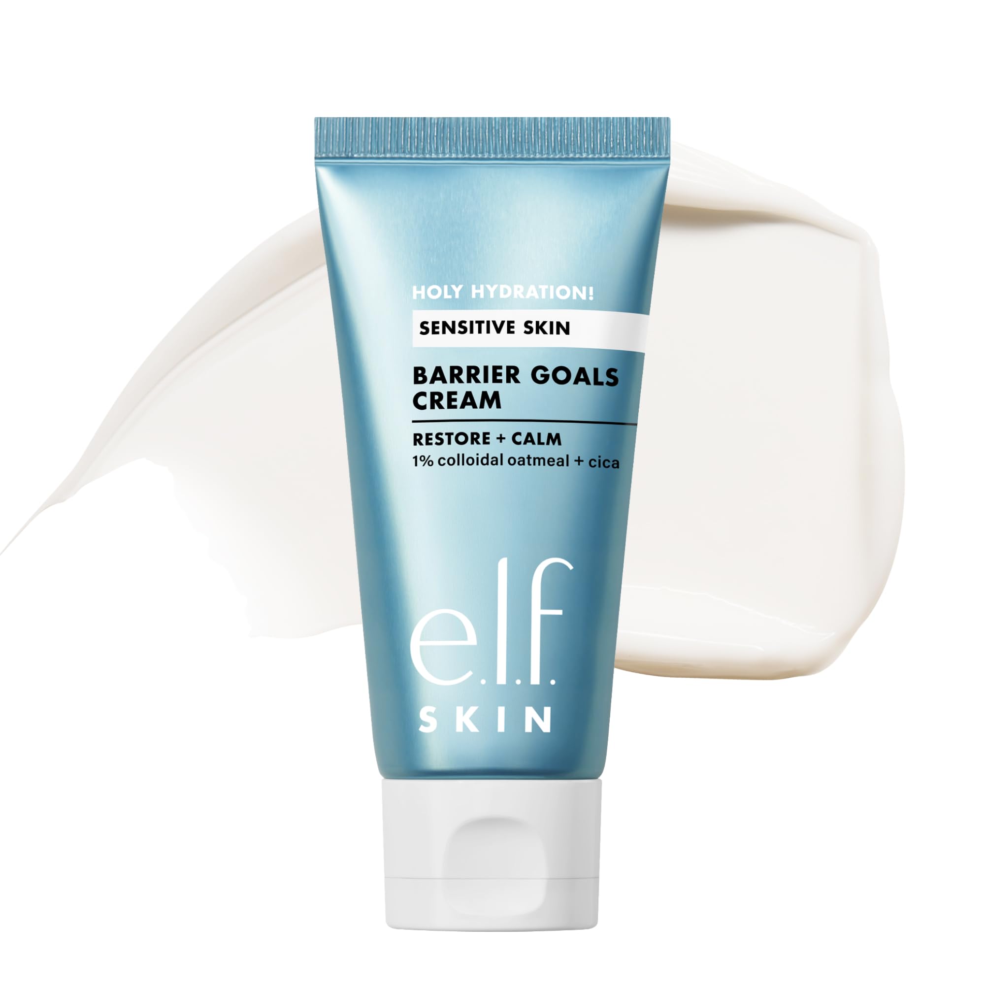 e.l.f. SKIN Holy Hydration! Barrier Goals Cream, Rich Face Moisturiser for Hydrating & Soothing, Helps Visibly Reduce Redness, Vegan & Cruelty-Free