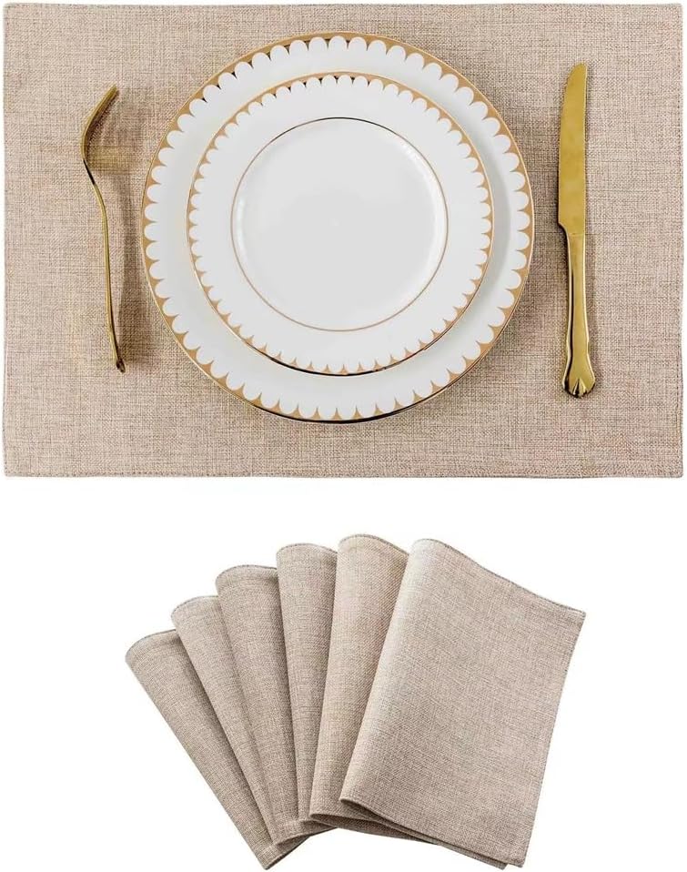 Insulation Mat Hotel Table Mat Western Placemat Bowl Mat Home Party European Placemat Waterproof(Gray)