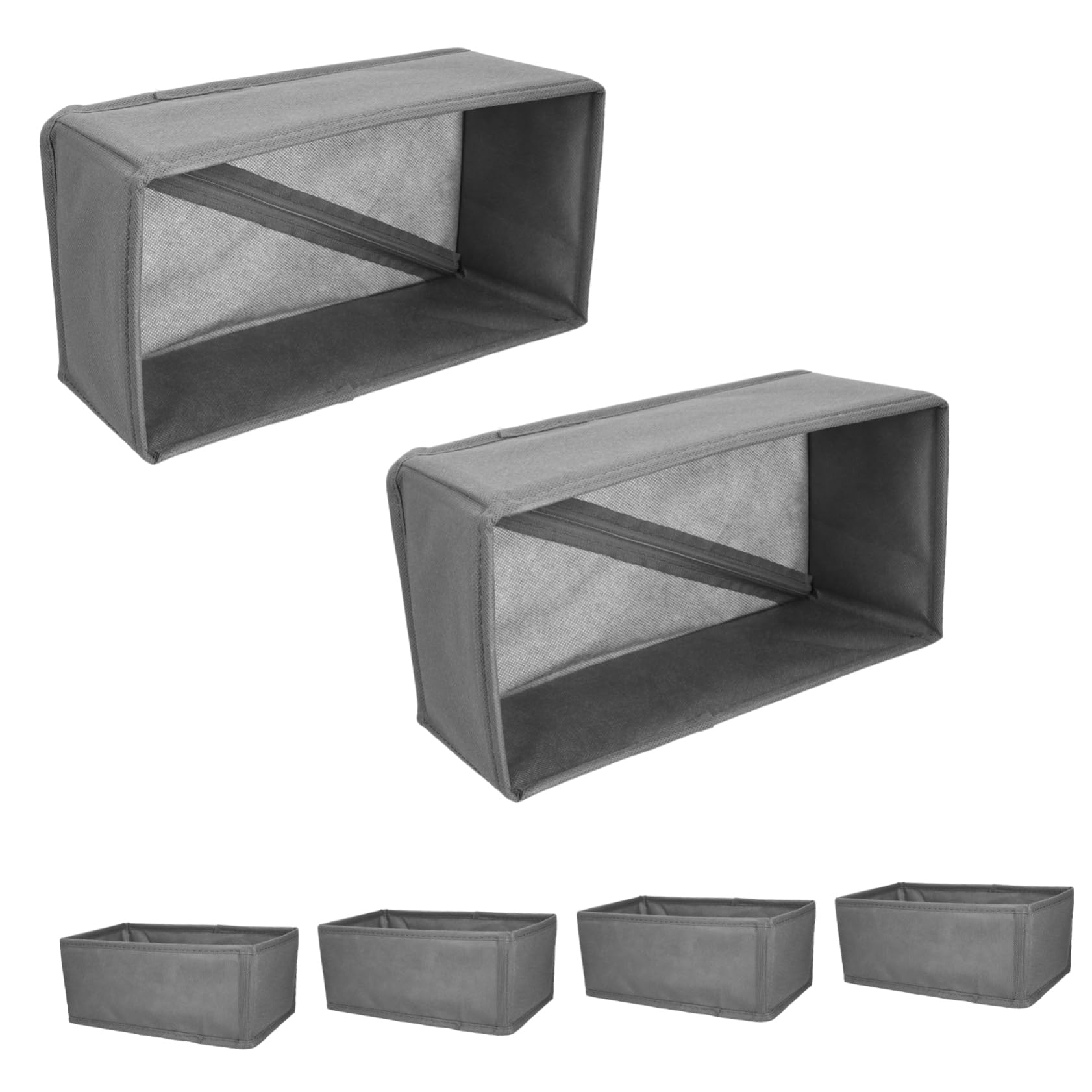 Gatuida 6pezzi Tessuto Organizer per Biancheria Intima Contenitori per Riporre Vestiti Divisori per Cestini per Calzini Sciarpe Cravatte Asciugamani