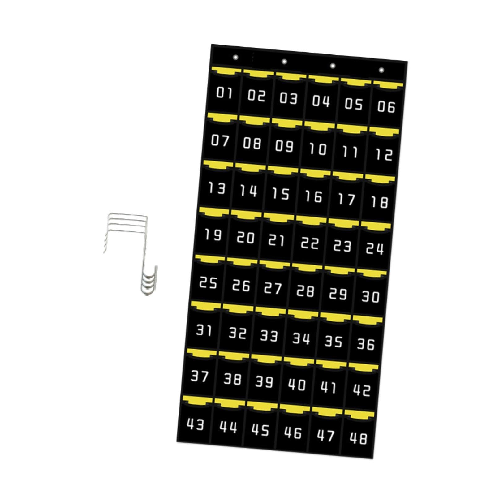 Classroom Pocket Chart for Cellphones Hanging Organizer for Closet Dormitory 48 Pockets-image-36