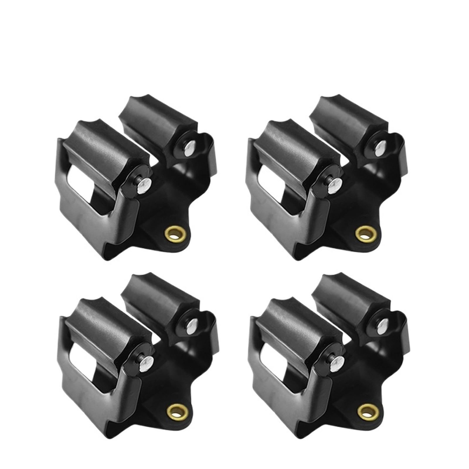 HRXEXSBAM 2/3/4PCS Waterproof Multi-Purpose Wall Hooks, Heavy Duty Mop Broom Organizer Holder for Bathroom(4pcs-2)