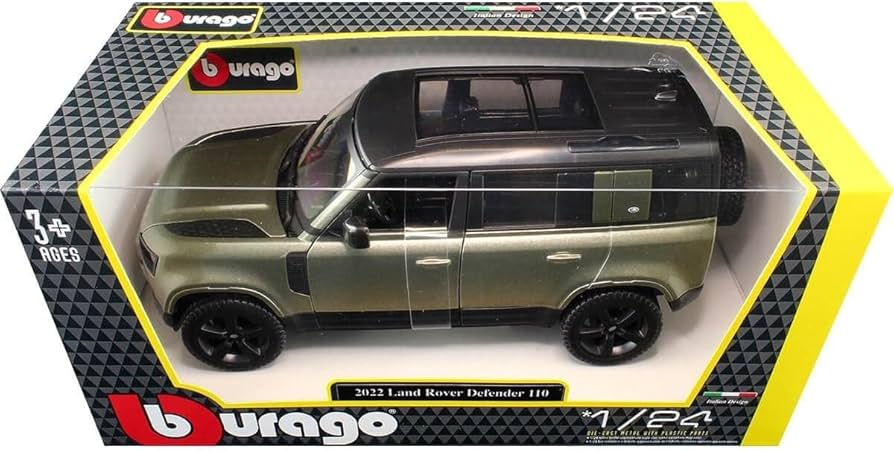 1/24ランドローバー ディフェンダー ミニカー 緑とブルー　2台セット 1/24ランドローバー ディフェンダー ミニカー 緑とブルー 2台