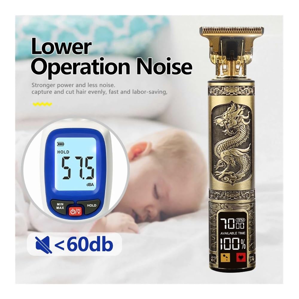 Rasierer USB Elektrisch LCD Haarschneidemaschine Trimmer All in One Gold Light Head Wiederaufladbare Haarschneidemaschine Ölkopf Haarschnitzmarkierer Rasierer