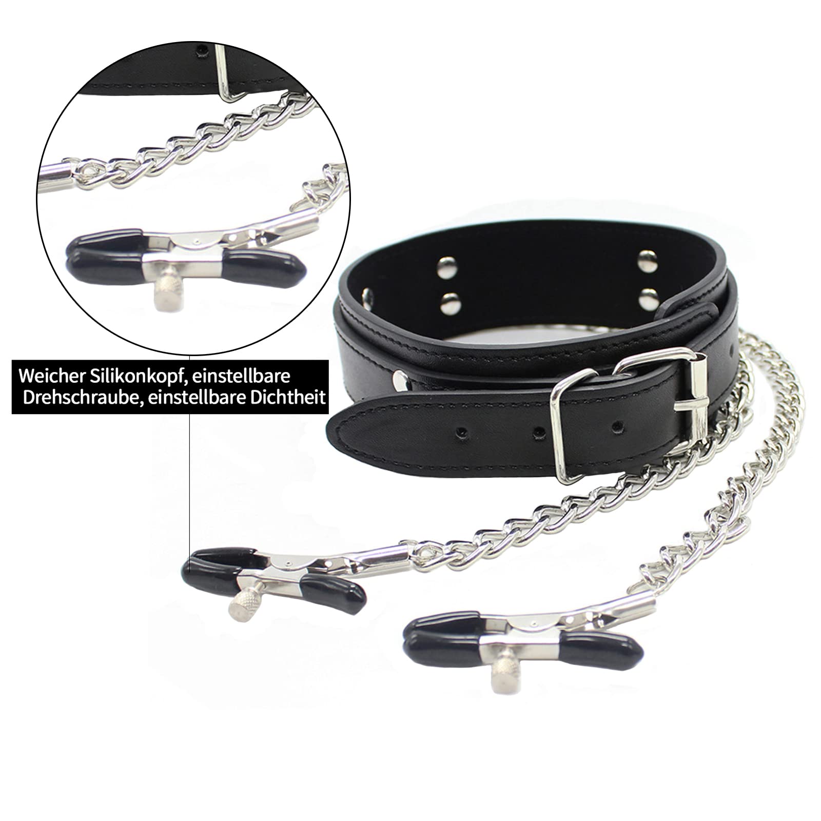 Morsetti per capezzoli Capezzoli Sesso estremo Clitoride Clip Labia Catena Clip Stimolazione capezzoli Donne BDSM Capezzolo Giocare Giocattoli erotici per le donne Donne Coppie Amanti