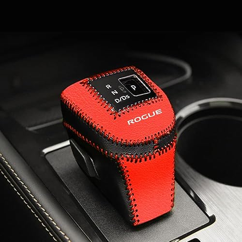 Miniatura 1 de XITER Funda de cuero para palanca de cambios automática, funda protectora de palanca de cambios para Nissan Rogue 2021 2022 2023 2024, accesorios