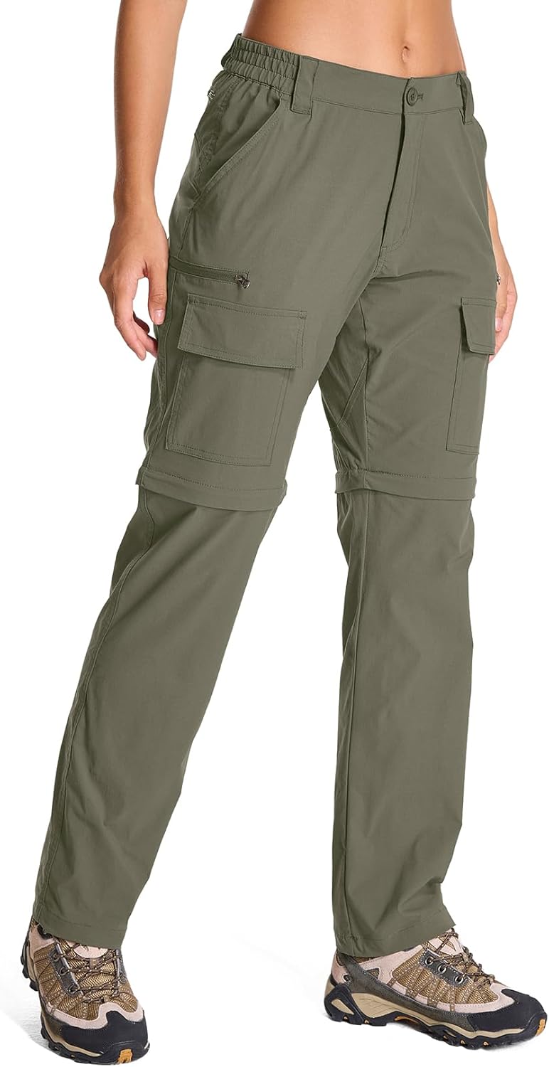 Womens Hiking Pants Convertible Quick Dry Stretch Lightweight Zip Off Outdoor Safari Pants with Cargo Pockets Womens Hiking Pants Convertible Quick Dry Stretch Lightweight Zip Off Outdoor Safari Pants with Cargo Pockets