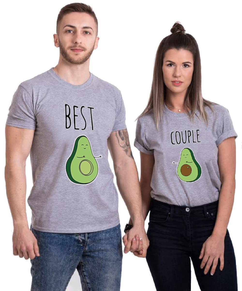 Avocado Couple Shirt for Him and Her,Wedding Anniversary Shirt Gift for Newlywed Honeymoon(Priced for 1 T-Shirt)