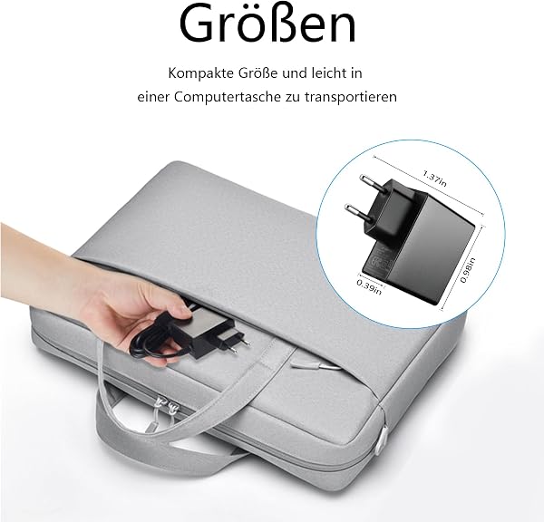 45W GaN Switch Netzteil mit 1.8M Ladekabel Kompatibel mit Nintendo Switch/Lite/OLED/Deck Dock/Switch Pro Controller Unterstützt TV Modus - 2