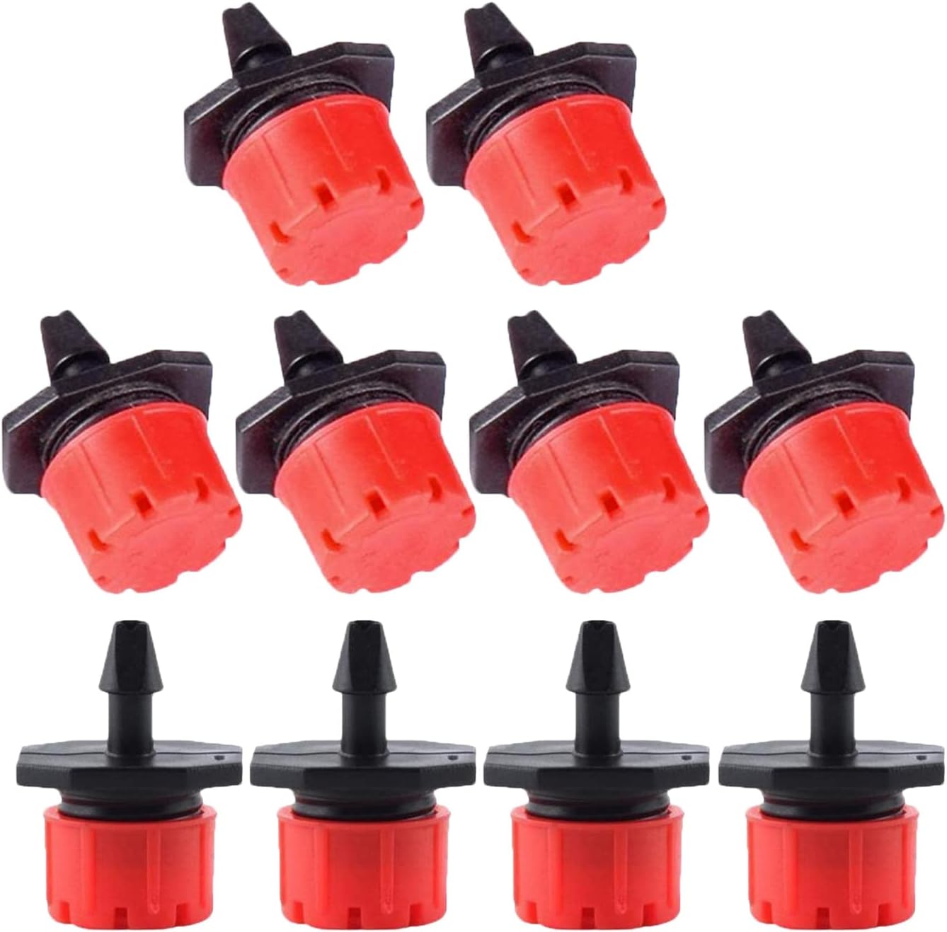 Hrippy 10pcs Micro Bubbler Drip Irrigation Adjustable Emitter Stake
