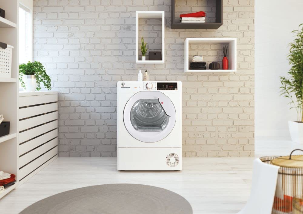 Hoover H-DRY 300 HLE C8TG-S Wäschetrockner/Energieeffizienzklasse B/Füllmenge 8 kg/Smarte Bedienung/Symbolblende