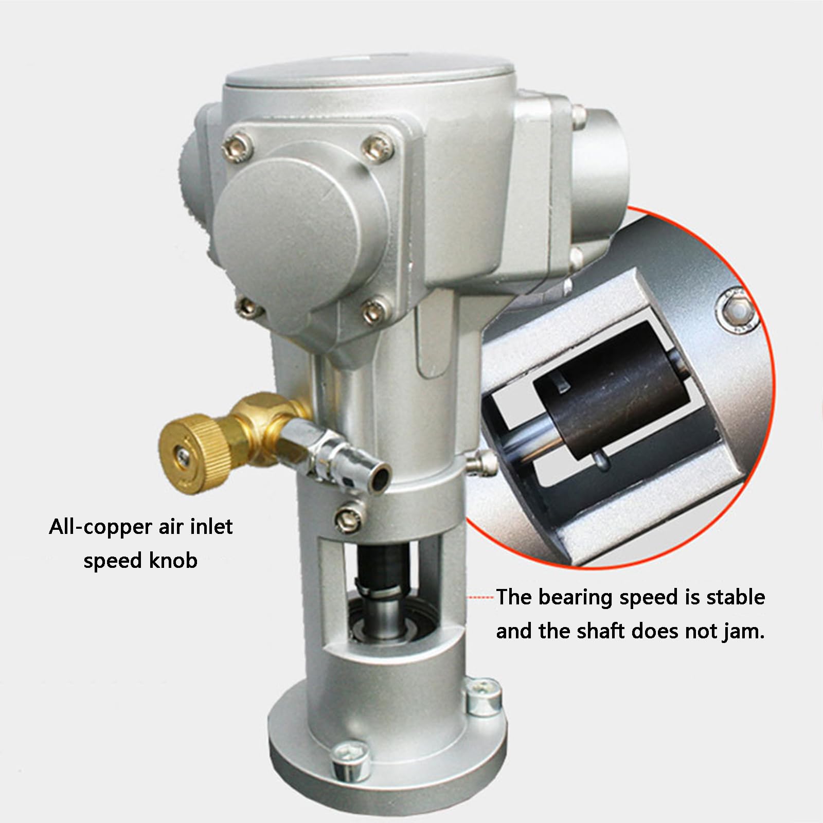 Miscelatore pneumatico per vernice da 50 galloni, agitatore d'aria per vernice con clip a 3 cilindri, miscelatore miscelatore d'aria 1/2HP, velocità 50-2800 giri/min, per materiali di rivestimento d