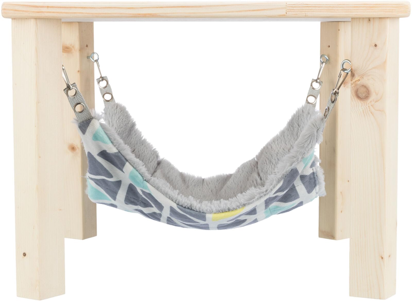 TRIXIE Unterstand mit Hängematte Sunny - bunt/grau 37 × 29 × 37 cm