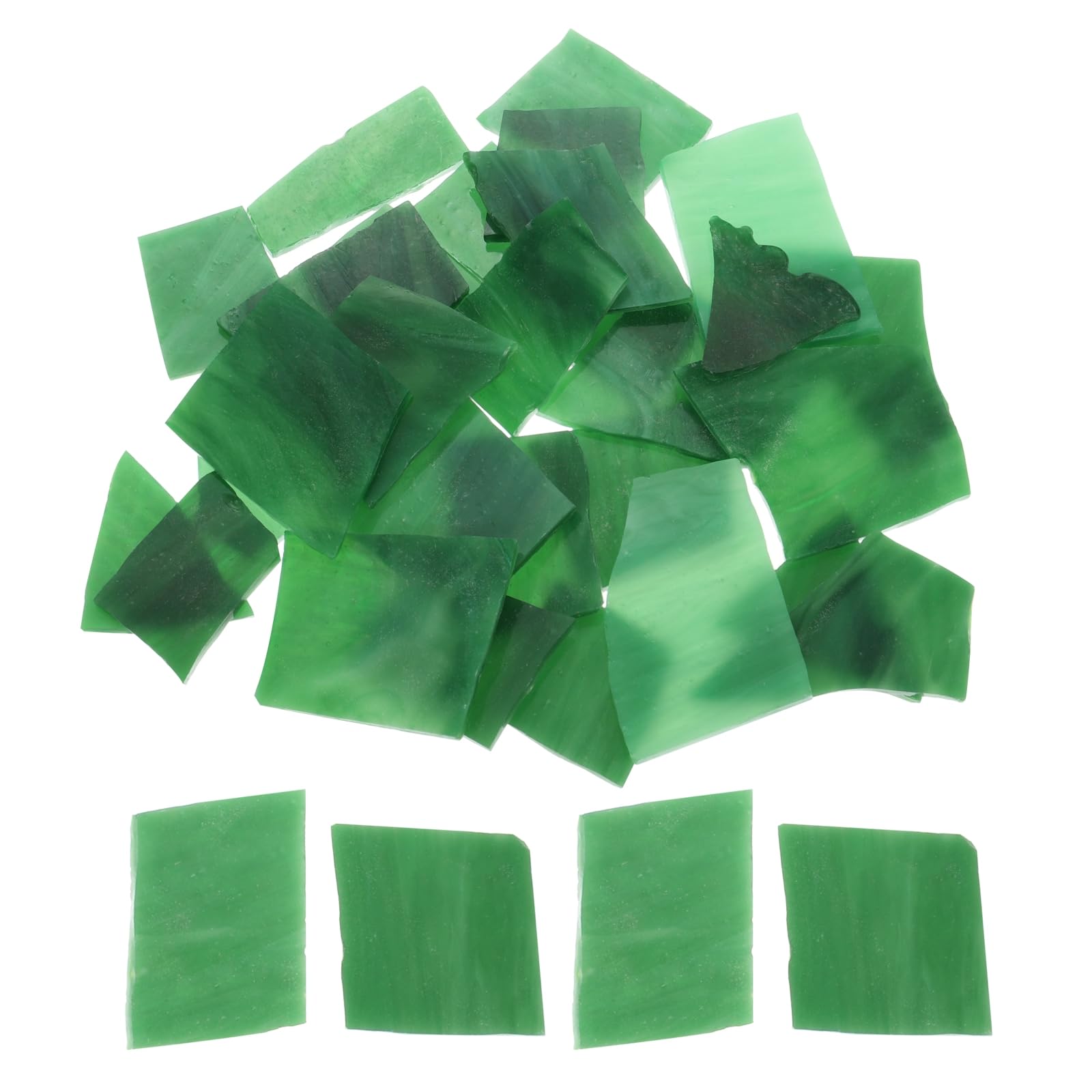 Mosaico de vidrieras a granel MECCANIXITY verde para proyectos artísticos brillantes y duraderos