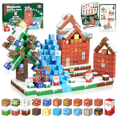 Annexfun Magnetische Bausteine 150 Stück Magnetic Building Blocks Bauen...