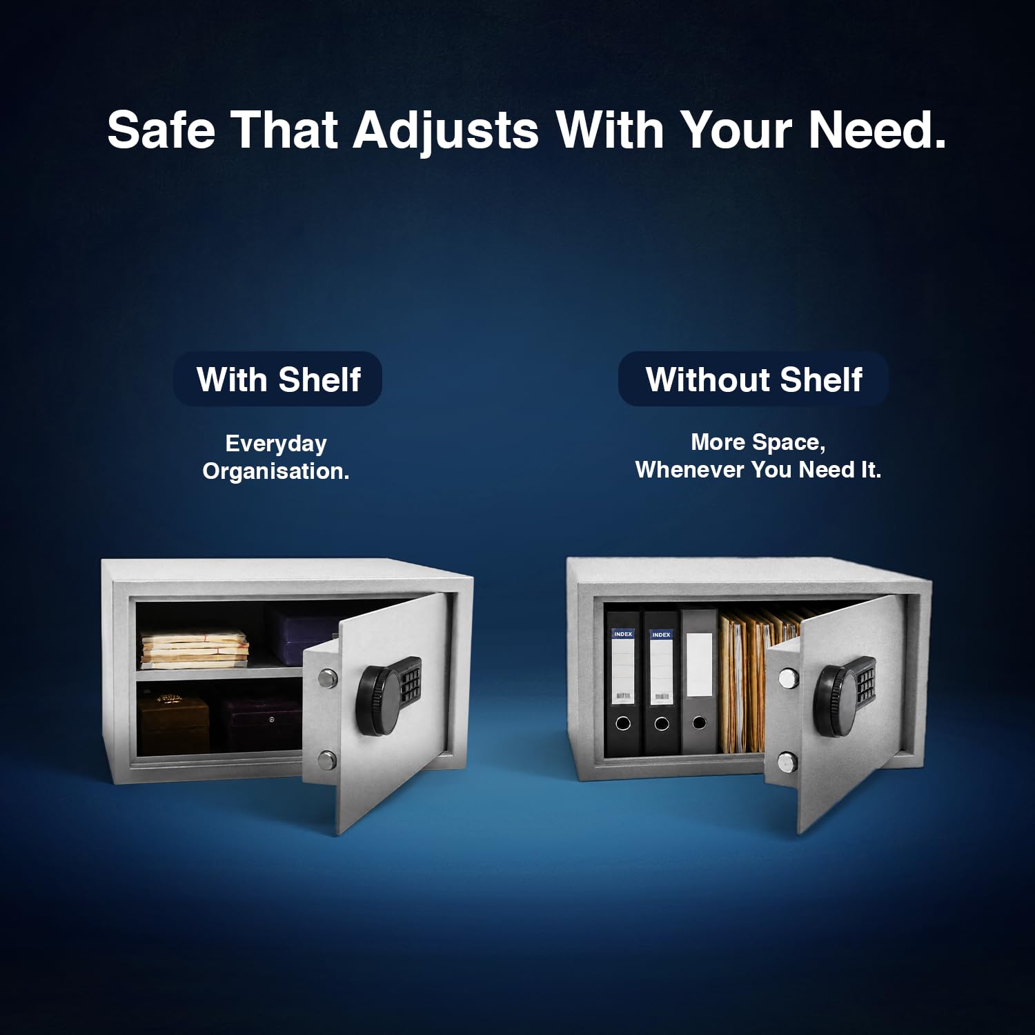 O-Zone Digital Safe Locker - Password & Key Access -6 O-Zone Digital Safe Locker - Password & Key Access -6