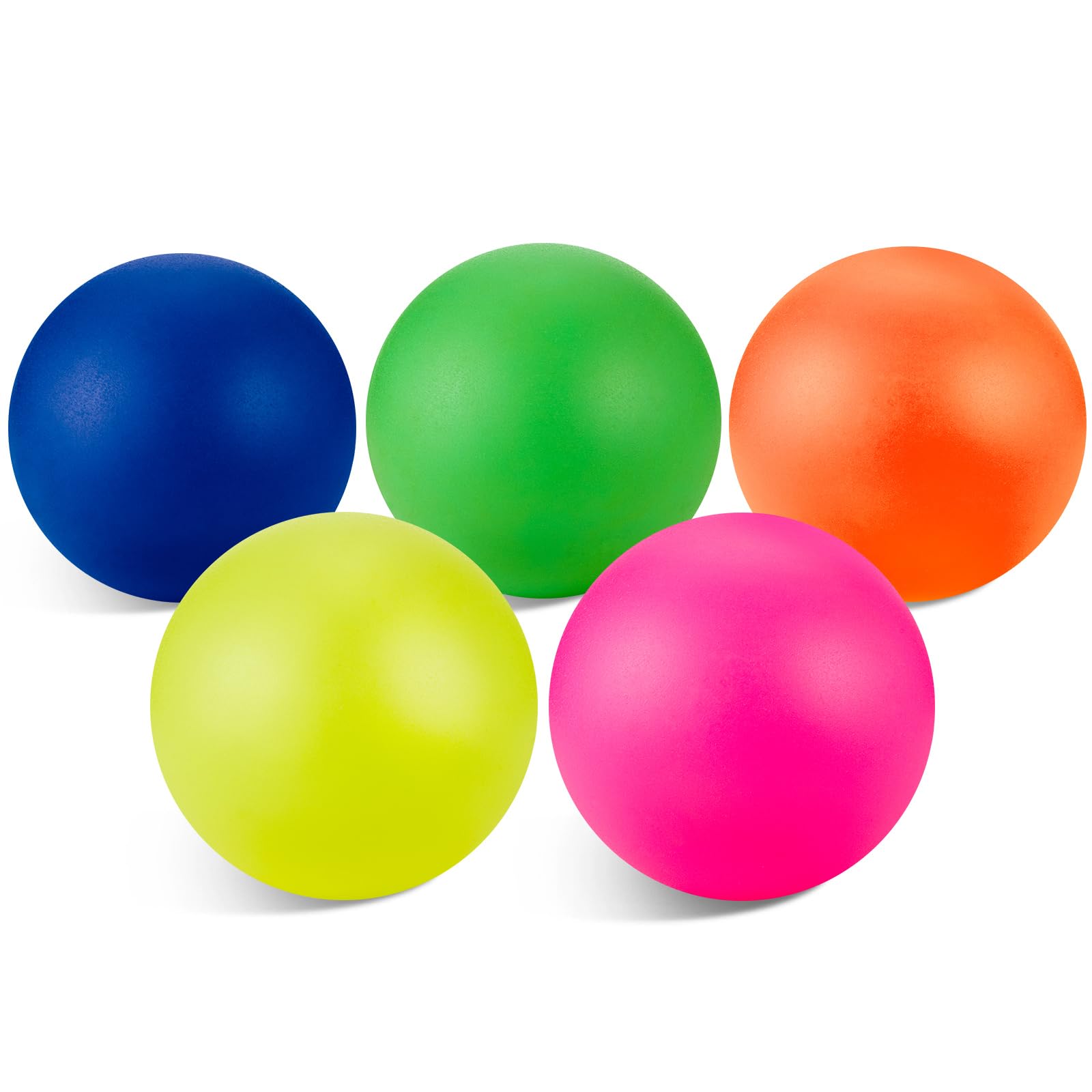 5 Pieces Replacement Beach Balls Paddle Replacement Balls Extra Balls for Outdoor Activities, Assorted High Visibility Colors