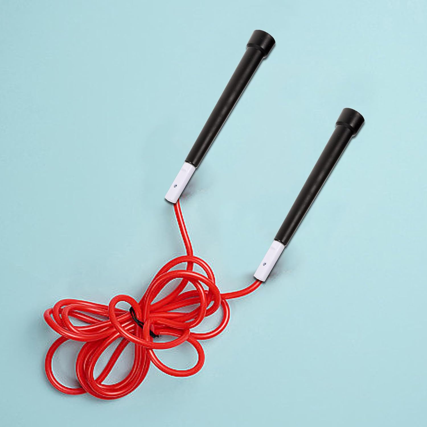 Toddmomy Weighted Jump Rope Handle Grips 1 Pair for 2.5mm Steel Wire Rope Replacement Durable Fitness Accessory for Home Workout and Weight Loss Training image 4