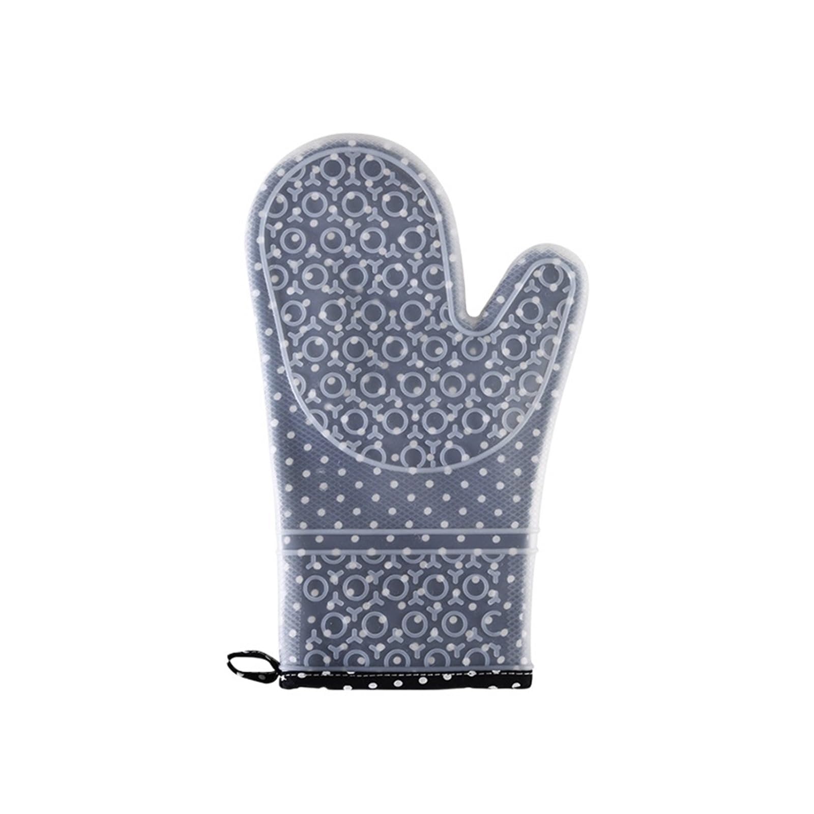 Support de casserole gant de cuisine noir en silicone pour la cuisson et la manipulation au four