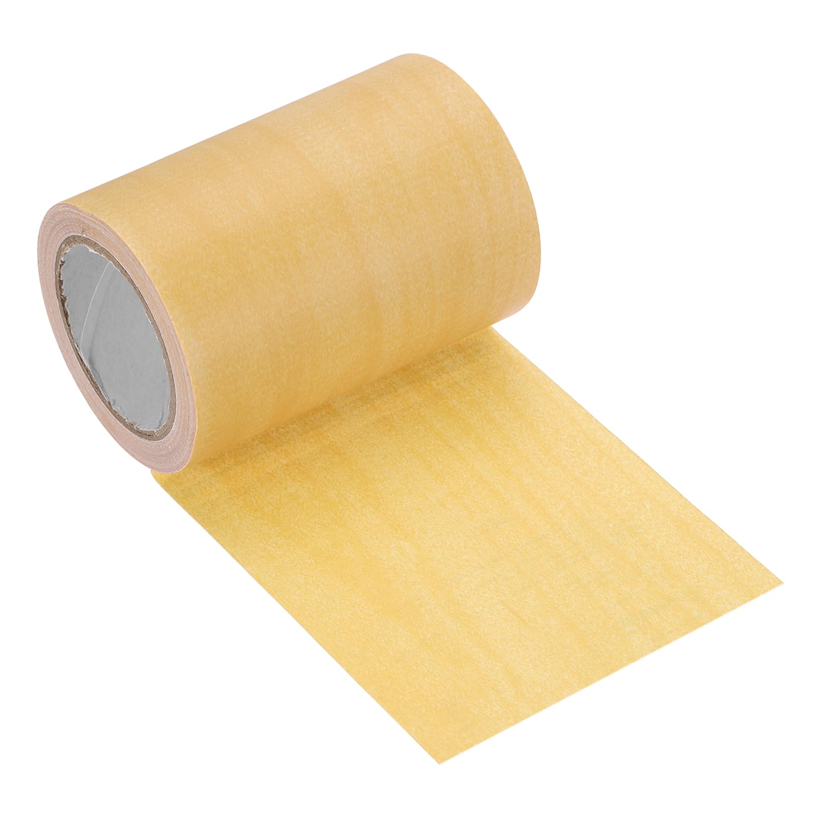 sourcing map Wood Grain Repair Tape, 80mm x 4.57m Self Adhesive Wood Grain Colored Duct Tape Waterproof Repair Patch for Furniture Floor Scratch Fix, Baseboards, DIY Decor, Maple Yellow