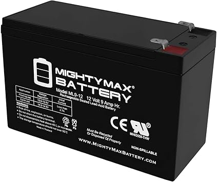 Mighty Max Battery 12V 9Ah SLA Replacement Battery for Monster Rockin Roller 3 Speaker