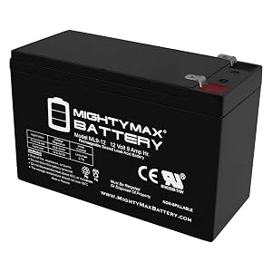 ML9-12 - 12 Volt 9 AH F2 Terminal Rechargeable SLA AGM Battery Pack of 1