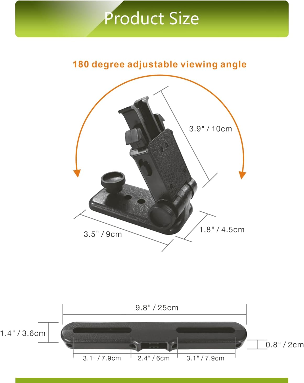 Car Headrest Mount Holders for Dual Screen Portable DVD Player, Seat Headrest Brackets for WONNIE/NAVISKAUTO/Sylvania Portable DVD Player, Car DVD Player Headrest Mounts (2 Sets)