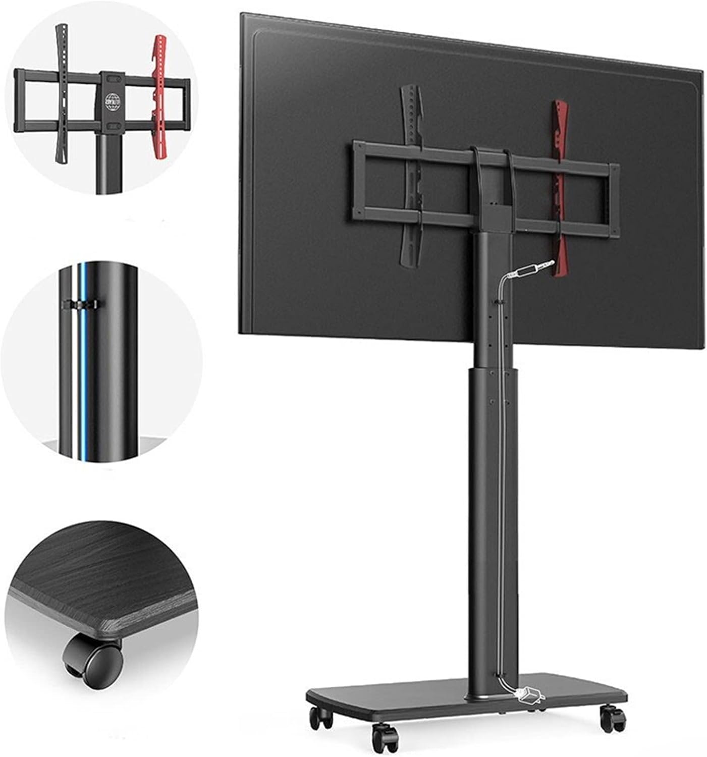 TV Mount TV Stand Home Floor-to-Ceiling Pulley TV Shelf 65/70/75 Universal TVs Stand Large Mobile TV Rack Wall Bracket TV Mount