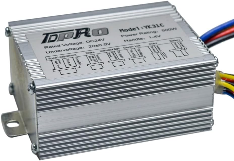 TDPRO 24V 500W Motor Brushed Speed Controller with Throttle Grip for Electric Bicycle Scooter E-Bike