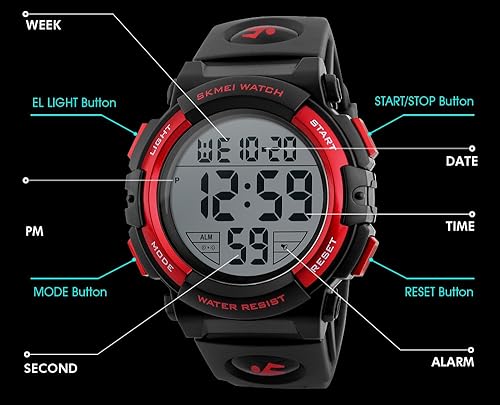 Miniatura 7 de fanmis S-shock Multi Función Digital LED Electrónica Reloj de cuarzo resistente al agua deporte relojes