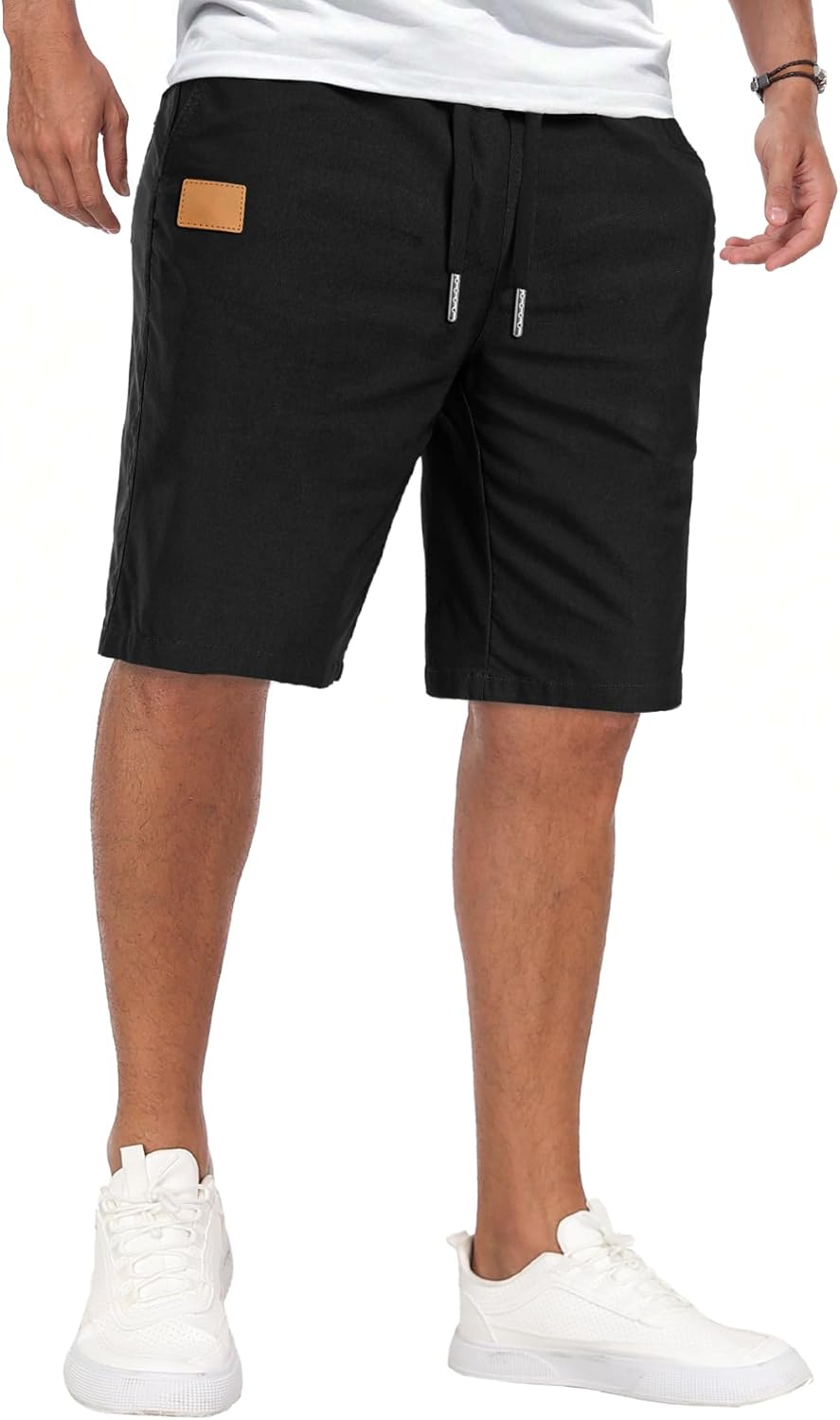 Sailwind Mens Casual Shorts Drawstring Summer Beach Elastic Waist Golf Shorts - Image 2