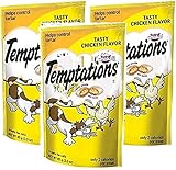 Whiskas 3 Pack Temptations Tasty Chicken Flavor Treats Cats, 3-Ounces Per Pouch