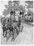 New York Coaching 1892 Nmembers Of The New York Coaching Club Departing After A Luncheon Meet At The Claremont Restaurant Overlooking The Hudson River Near 120Th Street In Manhattan Wood Engraving 189